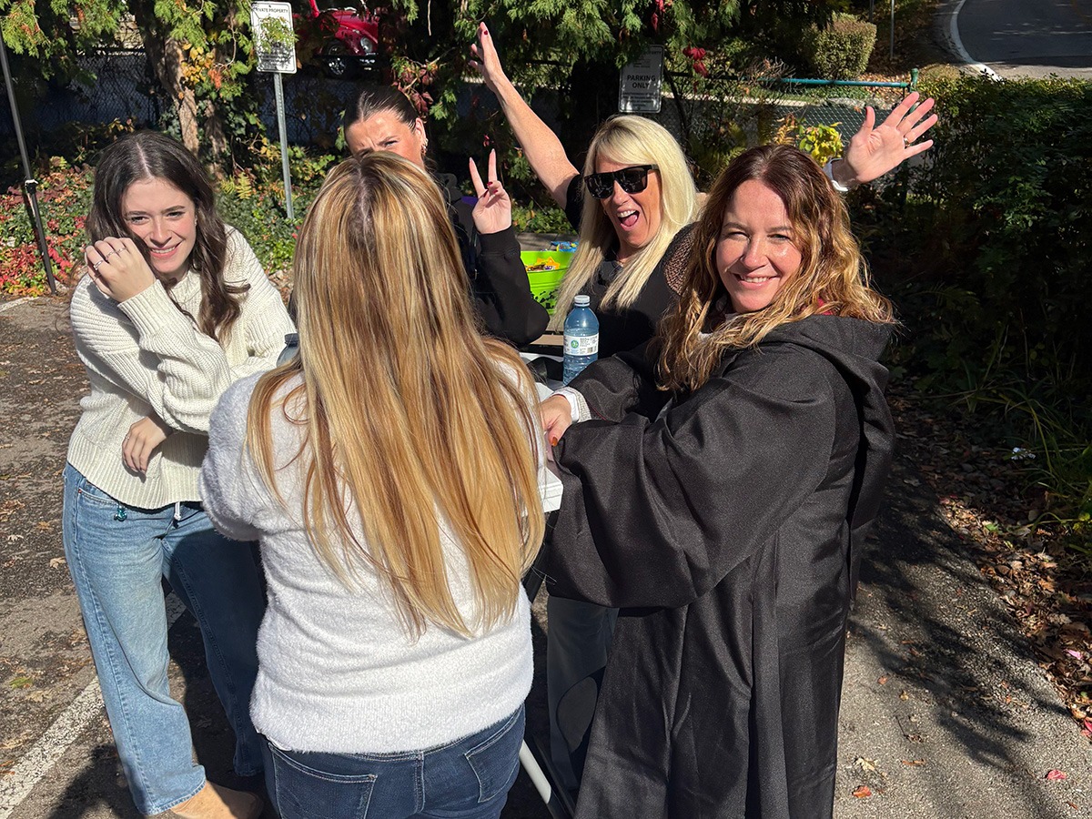 Elaine Jones and associates and clients enjoying Pumpkin Fest